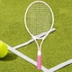 thumbnail image 1 of Raqueta de tenis de 21 pulgadas para niños Mango ergonómico para niños para niños Mango de color rosa, 1 of 8