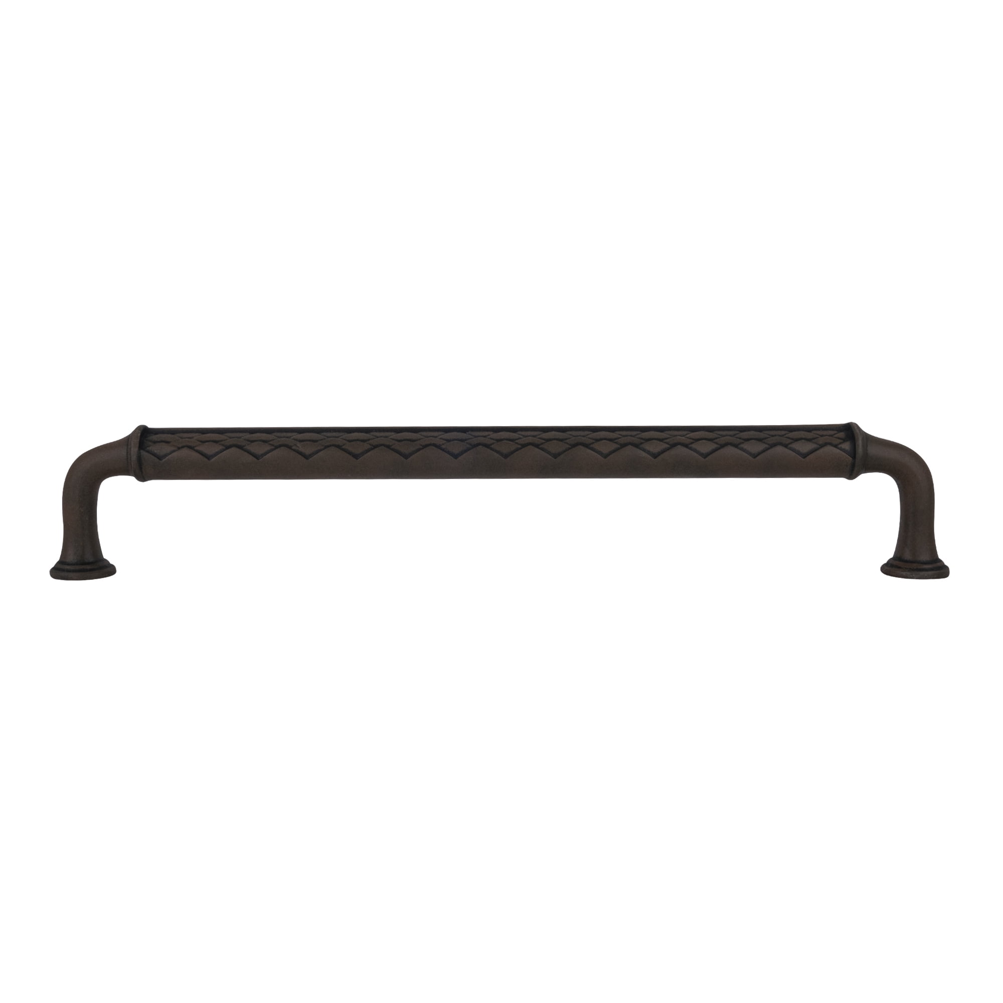 Brixwell 12 in Center-to-Center Cabinet Pull, Antique Rust Finish, Decorative Metal Handle