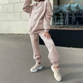 thumbnail image 4 of 2x Chándal para mujer Trajes casualejunto de pantalones Jersey de con capucha cálida para Yoga Entrenamiento Deportes s Baoblaze Chándal de sudor, 4 of 8