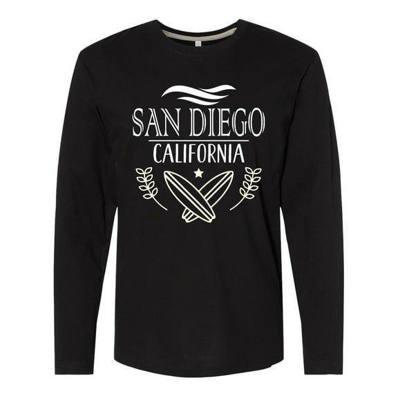 Inktastic San Diego California Cute Surfing Long Sleeve T-Shirt