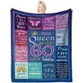 thumbnail image 1 of LHSHID 60th Birthday Gifts for Men 60th Birthday Gift Ideas 60 Year Old Gifts for Men Blanket Happy 60th Birthday Gift Gifts for 60 Year Old Man 60th Birthday Decorations for Men 30"x40", 1 of 6