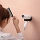 thumbnail image 5 of Soporte de pared para secador de pelo de 2 piezas, soporte para secador de pelo, herramienta para el cuidado del cabello, 5 of 5