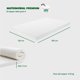 thumbnail image 4 of Colchoneta Cubre Colchon Topper 5cm Matrimonial blanco, 4 of 9
