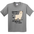 thumbnail image 3 of Inktastic Grammie's You Say Alpaca My Bags Youth T-Shirt, 3 of 5