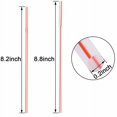thumbnail image 5 of Assorted Colors Flexible Plastic Straws, Bendable Drinking Straws, Suitable for Hot or Cold Drinks, 100 Pcs Per Pack, Colored Striped Straws, BPA-Free, Food Safe Material, Spill, 5 of 5