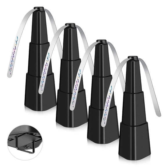 Godance 4 Packs Fly Fans for Tables, Outdoor Indoor Keep Flies Away, Table Top Fly Fan Fly Spinner with Holographic Blades, Fly Deterrent for Picnic, Restaurant, Party, Home, BBQ