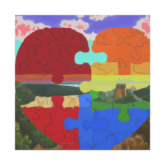 Love's Puzzle Solved - Canvas