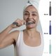 thumbnail image 1 of Cepillo de dientes eléctrico rotatorio - 48.000 trazos/min, 4 cabezas de cepillo, 2 modos, impermeable IPX7, recargable USB, morado/gris/azul, 1 of 8