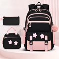 thumbnail image 5 of Weebloom Large School Backpack With Lunch Box Pencil Case For Kids Boys Girls Cute 3Pcs School Bags Set Daypack Bookbag Elementary Middle High School Pink, 5 of 5