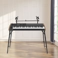 thumbnail image 6 of Miumaeov 2-Tier DJ Workstation Stand Portable Foldable Double DJ Table Stand Digital Piano Rack Mount Platform Length and Height Adjustable, 6 of 16