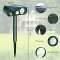 thumbnail image 6 of 2 Pack Upgraded Ultrasonic Animal Repellent Outdoor Solar Animal Repeller Waterproof with PIR Sensor & Strobe Flashing Lights Pest Repeller Animal Deterrent to Keep Deer Cat Dog Raccoon Mouse Fox Away, 6 of 6