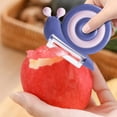thumbnail image 4 of JingChun Vegetable Peeler, Kids Potato Peeler for Kitchen, Fruit Peeler for Apple, Veggie, Carrot,Cucumber, Kids Cute Kitchen Accessories (Snail), 4 of 4
