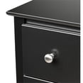 thumbnail image 3 of Wright Home Plastic 5 Drawers Chest with Solid Brushed Nickel Knobs in Black, 3 of 4