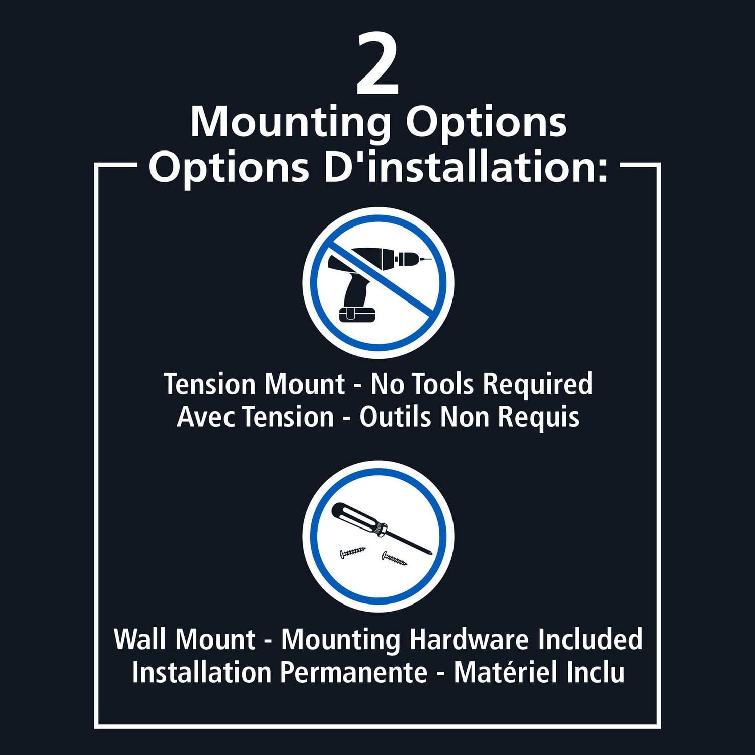 Mainstays Smart Rods Adjustable Double Curved Tension Shower Curtain Rod, 50" to 72", Brushed Nickel