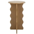 thumbnail image 2 of Safavieh Lilith Wavy Modern Wood Round End Table, Desert Brown, 2 of 11