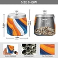 thumbnail image 2 of Yayeee Ashtray with Lid for Cigarette Smokeless Stainless Steel Home Ash Holder, Orange Abstract Wavy, 2 of 7