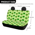 thumbnail image 4 of FUIALDOLG St. Patrick's Rear Bench Seat Covers Featuring Clover Shamrock Pattern, 2 Piece Stretch Waterproof Protectors for SUV and Van, 4 of 4