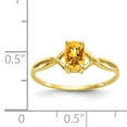 thumbnail image 4 of Primal Gold Genuine Citrine Birthstone Ring, 10 Karat Yellow Gold, 4 of 7