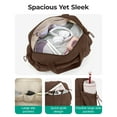 thumbnail image 4 of BAGSMART Travel Duffel Bag, Gym Bag for Women with Wet Pocket, Carry on Weekender Bags for Women, Water Resistant Workout Bag Sports Gym, Chocolate, 4 of 4
