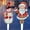 A, variant on TopLLC Christmas Santa Claus Snowman LED Light Christmas Outdoor Decoration Glowing Santa Claus Snowman With Lights Garden Yard Decoration Insert
