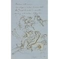 thumbnail image 2 of John La Farge 13x18 Black Ornate Wood Framed Double Matted Museum Art Print Titled - Centaur With&nbsp;Woman (Mid to Late 19th&nbsp;Century), 2 of 5