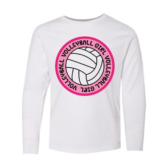 Inktastic Volleyball Girl Long Sleeve Youth T-Shirt