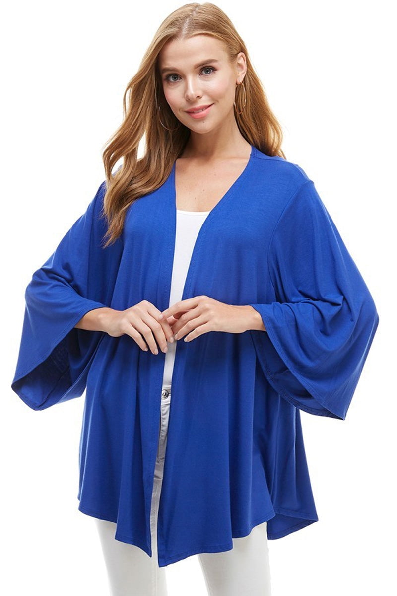 Royal blue kimono cardigan clearance