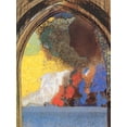 thumbnail image 2 of Redon, Odilon 19x24 White Modern Wood Framed Museum Art Print Titled - The Window, 2 of 4