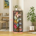 thumbnail image 2 of Rustic 5-Tier Leaning Ladder Bookshelf – Wooden Book Storage Organizer for Small Spaces, Bedroom or Living Room, 2 of 8