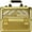 Gold Ice Cube, variant on VER Beauty Makeup Train Case, 4 Extendable Trays, Large Center Storage, 28 Nail Polish Bottles Holder, Lockable Black Hard Shell Organizer