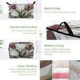 thumbnail image 3 of Foldable Clothes Storage Bags Clothes Organizer Bin with Clear Windows for Clothes Bedding White Tulips, 3 of 6