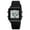black white, variant on Sporty Square Digital Watch - Durable Alloy Case, Silicone Band, Water Resistant with Alarm & Backlight for Men and Women