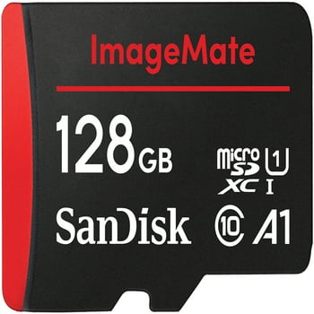 SanDisk 128GB ImageMate microSDXC UHS-1 Memory Card with Adapter - 150MB/S C10 U1 - SDSQUA4128GAW6KA