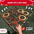 thumbnail image 4 of Premium Giant Wooden Tic Tac Toe Game (All Weather) | 3ft x 3ft | Big X & O, 4 of 5