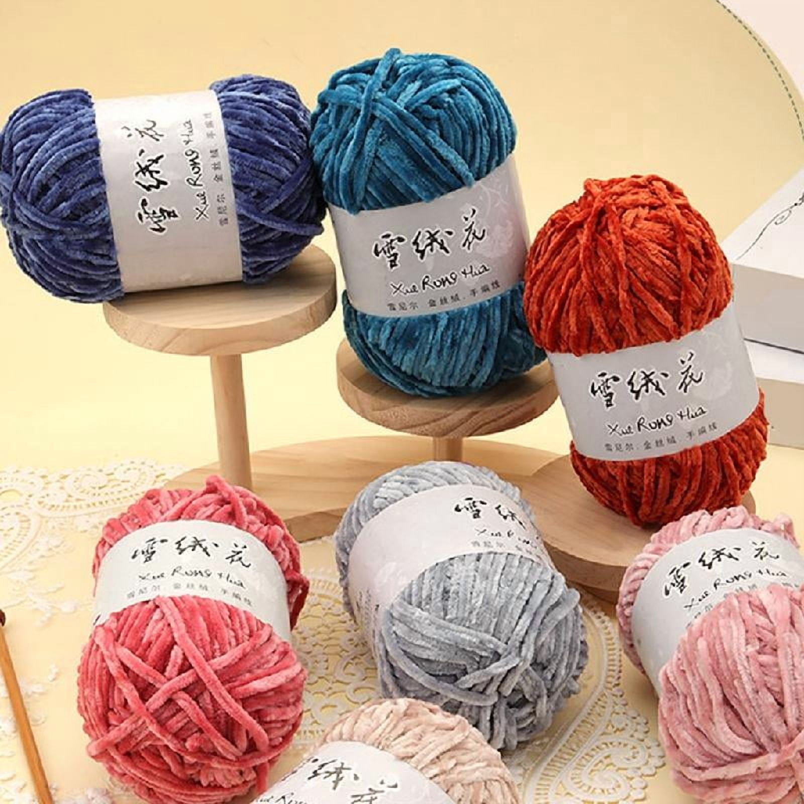 6Rolls of Crochet Yarn for Blanket Knitting Crocheting Knitting Yarn