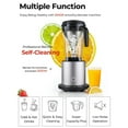 thumbnail image 7 of Spaco 1500W Smoothie Maker High Power Blender with 10 Adjustable Speeds, Power Blender with with 6 Sharpen Blades, Power Blender with 8 Pre-Setting Programs for Indoor, Silver, 7 of 7