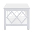 thumbnail image 4 of Convenience Concepts Diamond Table Basse Rectangulaire, Fini Bois Blanc, 4 of 6