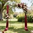 thumbnail image 3 of GTYBOVA 4 Inch Silk Satin Ribbon – 25 Yards , Frayed Edge for Gift Wrapping, Wedding Bouquets, Baby Shower Decor, Bridal & Holiday Crafts Winered, 3 of 8
