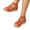 Orange, variant on Tbopshirt Summer Plus Size Sandals for Women Comfort Open Toe Breathable Trendy Solid Color Bohemian Ethnic Style Fish-Mouth Wedge Heel,Plus Size Beach Thick Sole Wedge Sandals Vacation