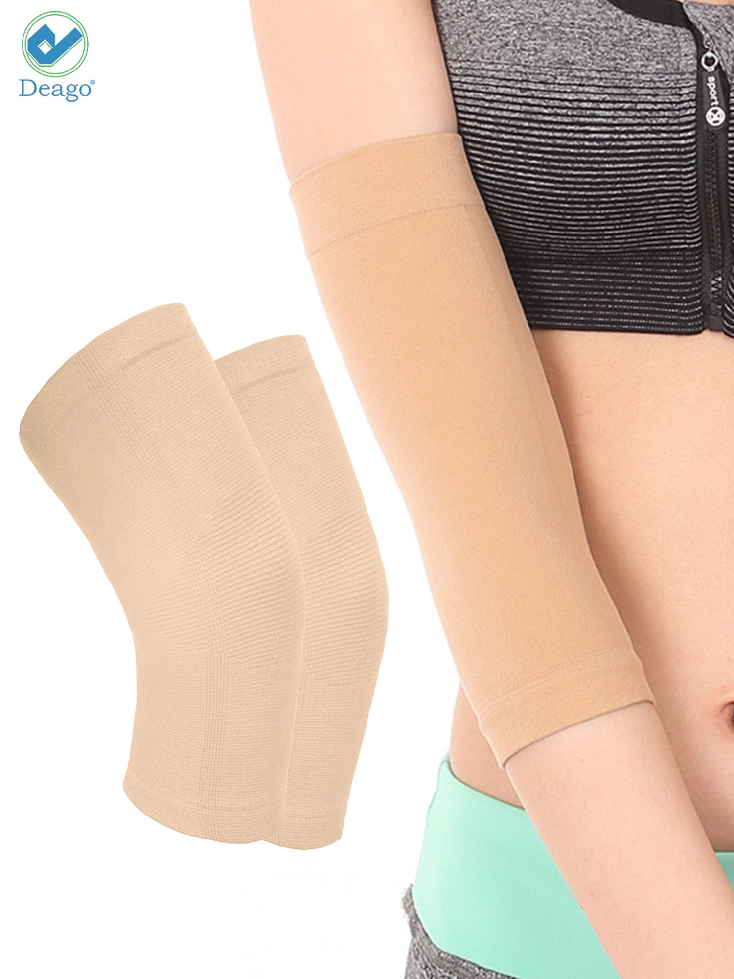 Deago Compression Recovery Elbow Sleeve Support Brace for Fitness