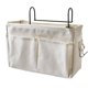 thumbnail image 1 of FELTECHELECTR Organizador colgante para mesita de noche, bolsa de almacenamiento multifunción para artículos diversos, bolsa de almacenamiento para libros, para dormitorio, cuna de bebé (blanco), 1 of 3