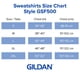 thumbnail image 5 of Sudadera con capucha Gildan para adulto SoftStyle GSF500 negra XL, 5 of 6