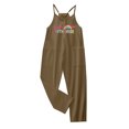 thumbnail image 4 of Gunia Kids Toddler Girls Summer Overalls Sleeveless Back To School Spaghetti Strap Harem Pants Casual Loose Rompers Jumpsuits For Girl Brown 11-12 Years, 4 of 4