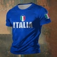 thumbnail image 2 of CONZONE Mens Tshirts Short Sleeve T-Shirts for Men Crew Neck Italy Day Graphic Casual Summer Tee Tops, 2 of 3