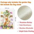 thumbnail image 2 of He Is Risen Easter Garden Flag - Religious Cross, 12 x 18 Inch Double Sided Burlap Cross Pink Green Floral Yard Flags for Outside Christian Spring Outdoor Decorations, 2 of 6