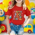 thumbnail image 2 of PMVFHDE Hauts d'Été pour Filles T-Shirts Graphiques pour Filles Hauts d'Été pour Filles T-Shirt Robe pour Fille 2025 Enfants Filles et Garçons T-Shirt Col Rond Manches Courtes T-Shirt Décontracté d'Été Rouge, 4-5 Ans, 2 of 4