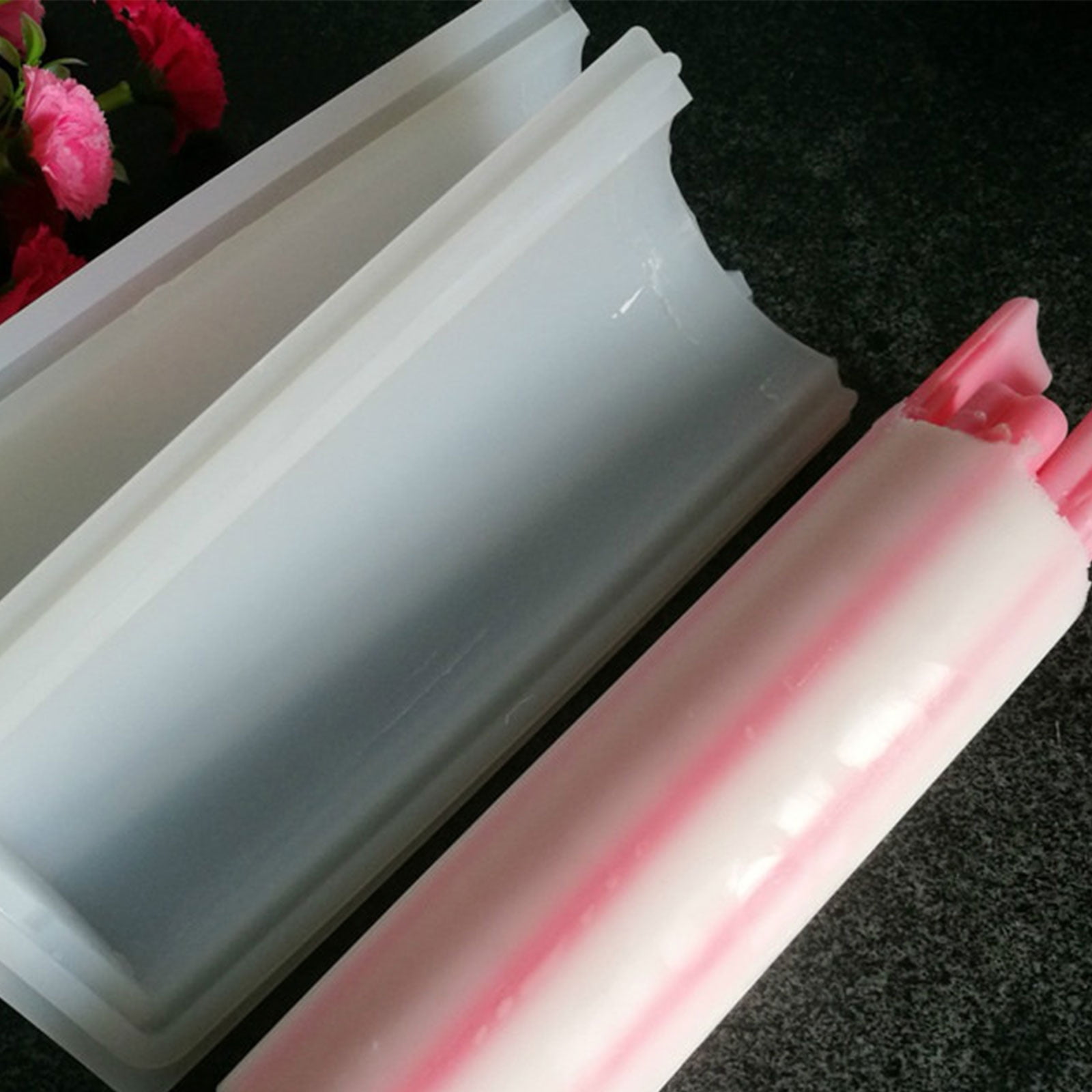 Round Tube Column Shape Soap Moulds Molds Soap Making Supplies Mousse Mould Silicone for Soap