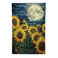 thumbnail image 2 of PHYHOO Sunflower Starry Night Summer Garden Flag Double Sided for Outside Burlap Small Seasonal Yard Decor Outdoor Decorations White, 2 of 6