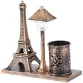 thumbnail image 4 of 1pc Retro Eiffel Tower Ornament Street Lamp Style Night Light Pen Holder, 4 of 7