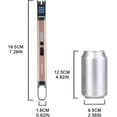 thumbnail image 4 of ARECTECH Electric Lighter, Rechargeable USB, Windproof, Long Gill, Ceramic, Modern, Gold, 4 of 7